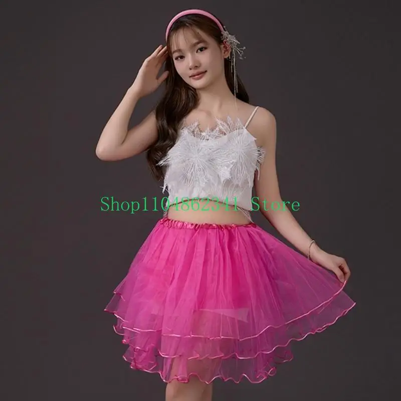 5ASD 4 TUTU SKIRT MESH TULLE DANCE VIRTS Princess Pettiscirt للنساء الكبار