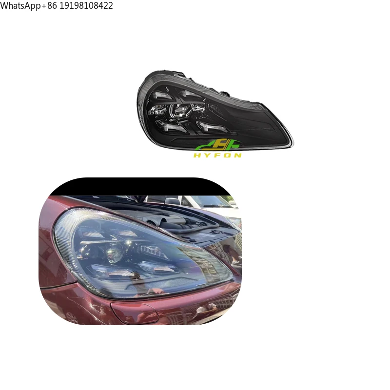 For Porsche Cayenne 957 2007-2010 Upgrade 2023 Style Matrix LED Headlights LED Daytime Running Lights High Quality Plug and Play