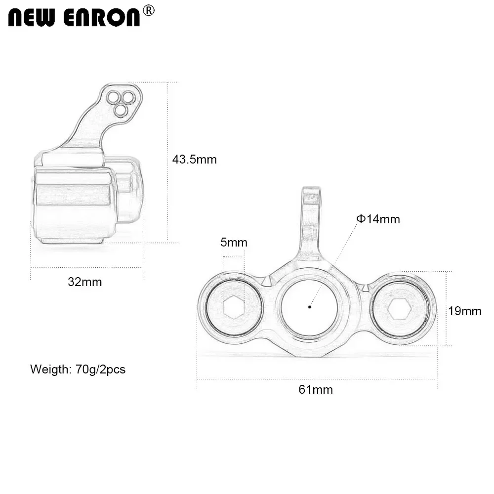CNC Alloy #AR330187 Front Steering Block Upgrade Accessories for RC Cars ARRMA 1/7 1/8 KRATON FELONY TALION TYPHON 6S