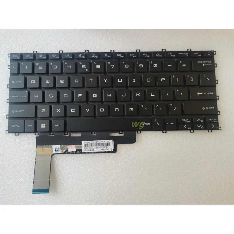 OEM Replacement New For MSI Prestige 14H B12UCX B13M Summit E14FlipEvo A13MT MS-14F1 US Keyboard