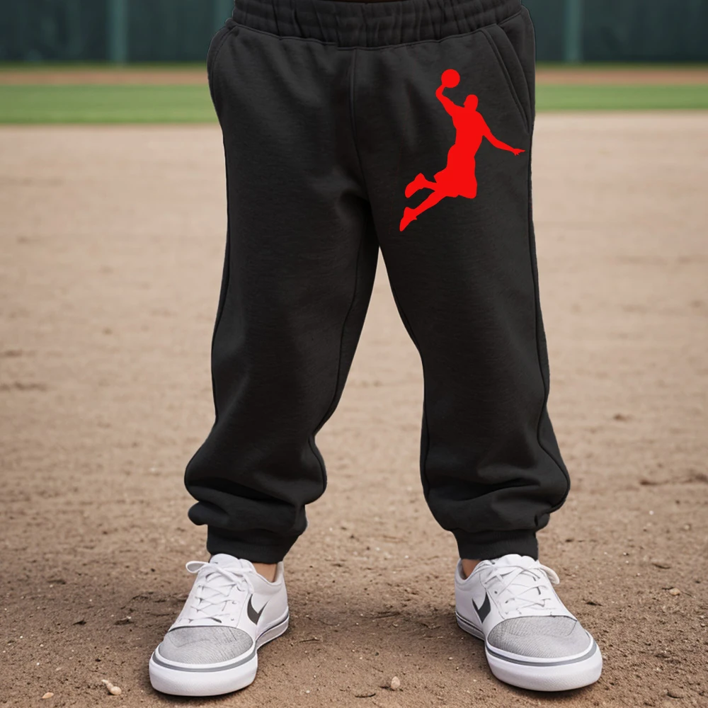 

Basketball Sports Children's Pants High Quality Lightweight Kid Clothing Boys' Street Wear Two Color Fashion Autumn/Winter Wear