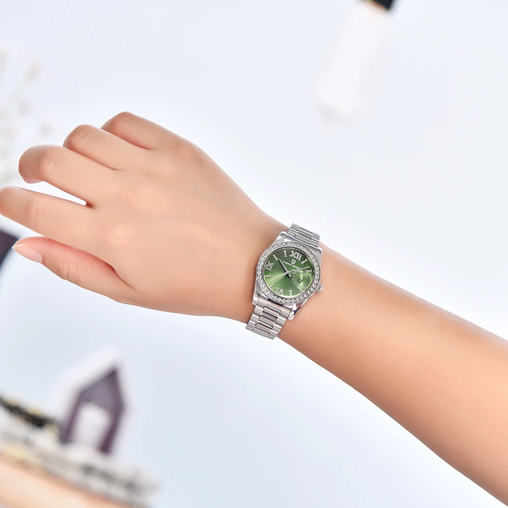 PAGANI DESIGN New Women's Quartz Watch Original Japan TMI VH65 Movement Sapphire Stainless Steel 50Bar Sport Clock Reloj Mujer - view 5