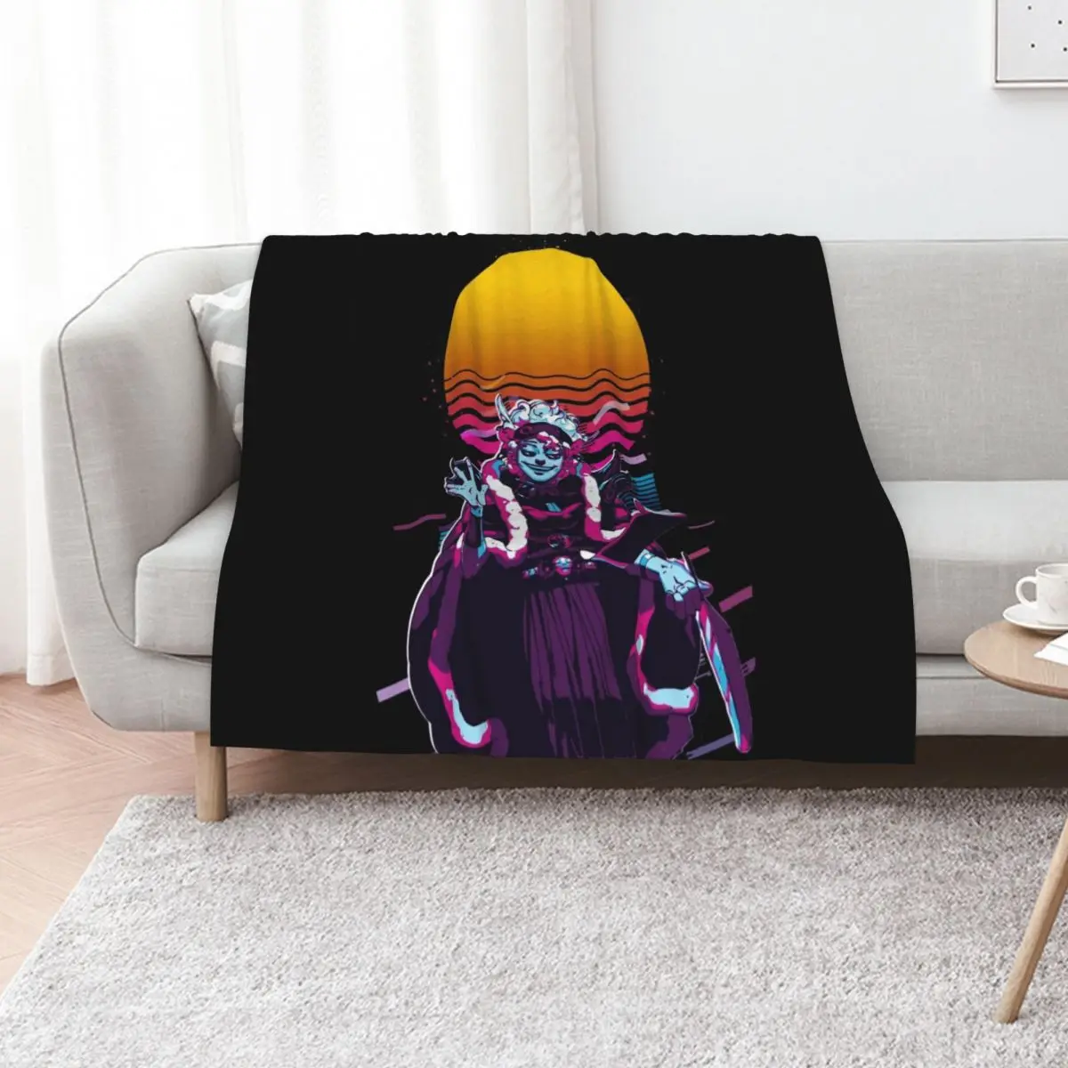 

Hypnos - Hades (80s Retro) Throw Blanket for sofa Luxury Designer Blankets For Baby Bed Blankets