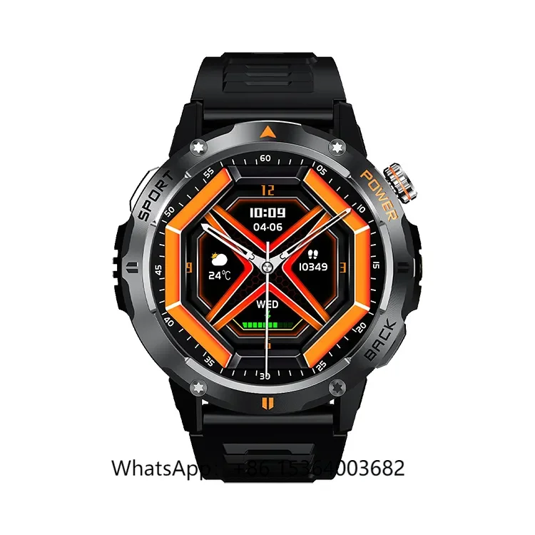 

Носимые устройства YK06 Смарт-часы с 1,53-дюймовым круглым экраном BT Calling Watch для мужчин