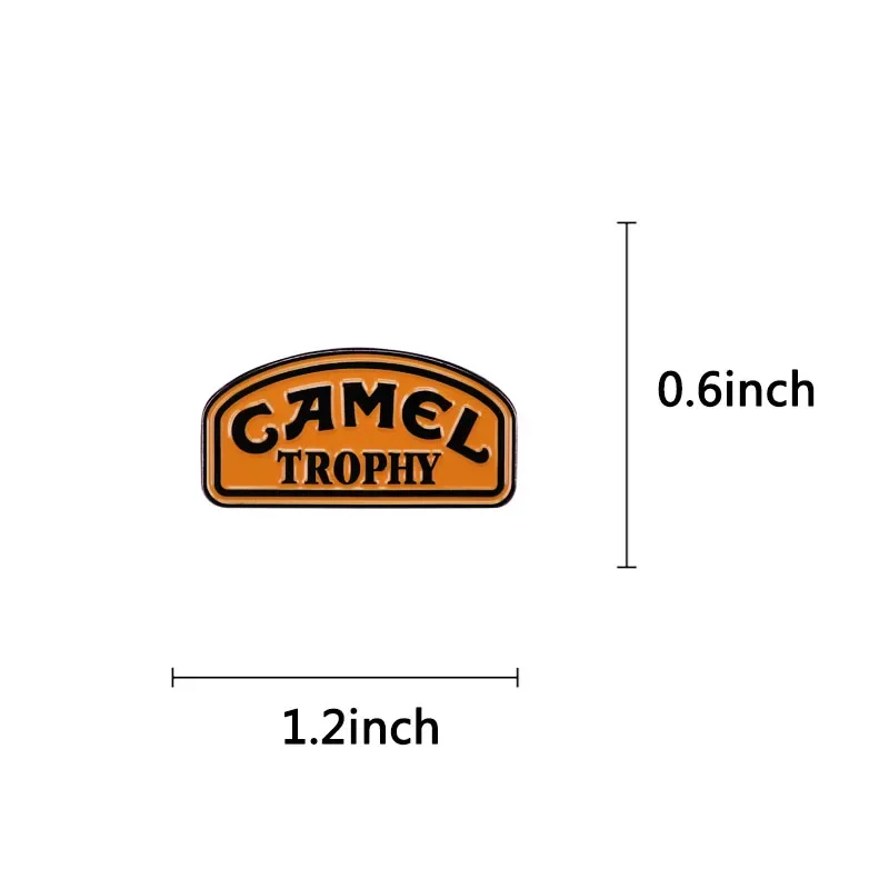 Vintage Style Camel Trophy Land Rover enamel pin badge for backpacks