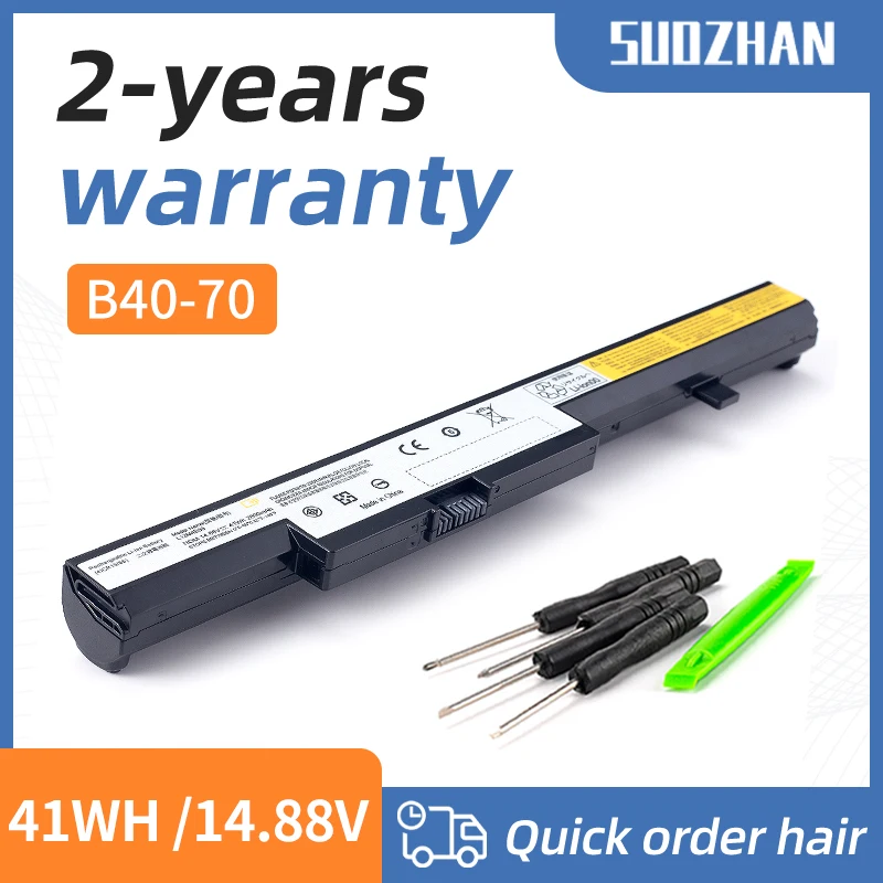 

SUOZHAN L13L4A01 Bateria de notebook for Lenovo B50-70 B40-70 B50-30 B50-45 B40-30 B50 M4450 M4400 M4400A L13S4A01 L13M4A01