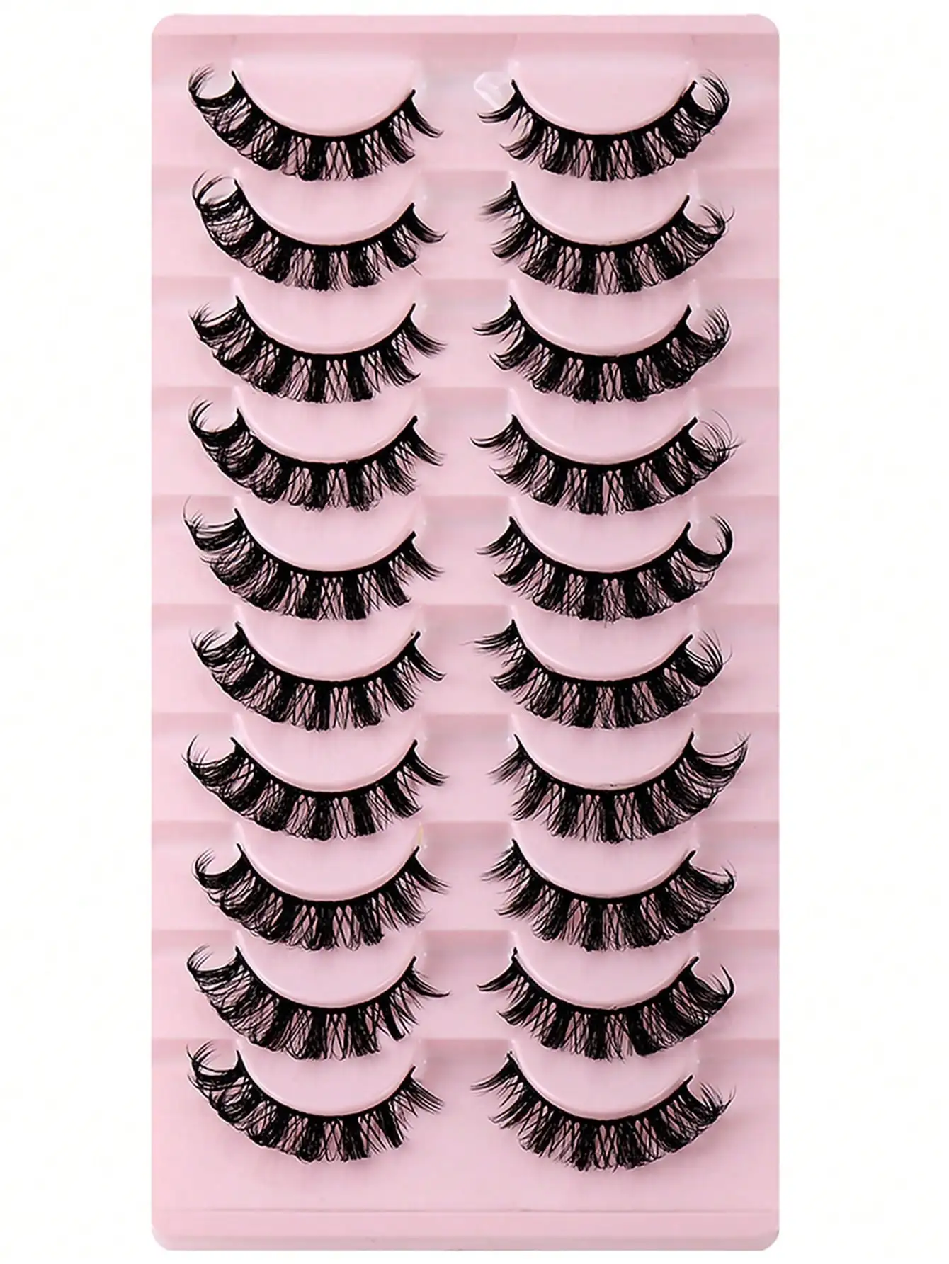 Russische Wimpern 10 Paare D-Curl Faux-Nerz-Wimpern Natürliche Flauschige Dichte 3D Lange Wimpernverlängerung – Detail 6