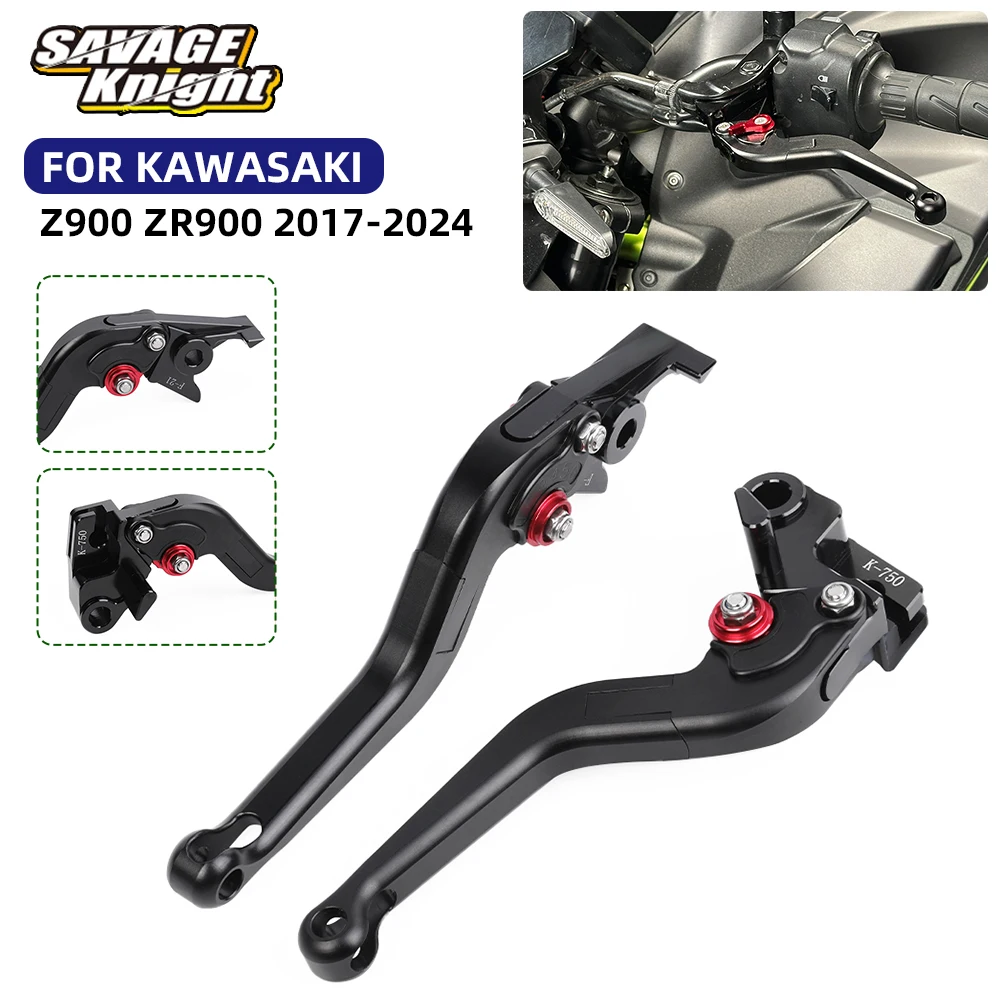 

Motorcycle CNC Aluminum Brake Clutch Lever For Kawasaki Z 900 2017-2024 Z900 ZR900 Foldable Adjustable Handle Control Levers