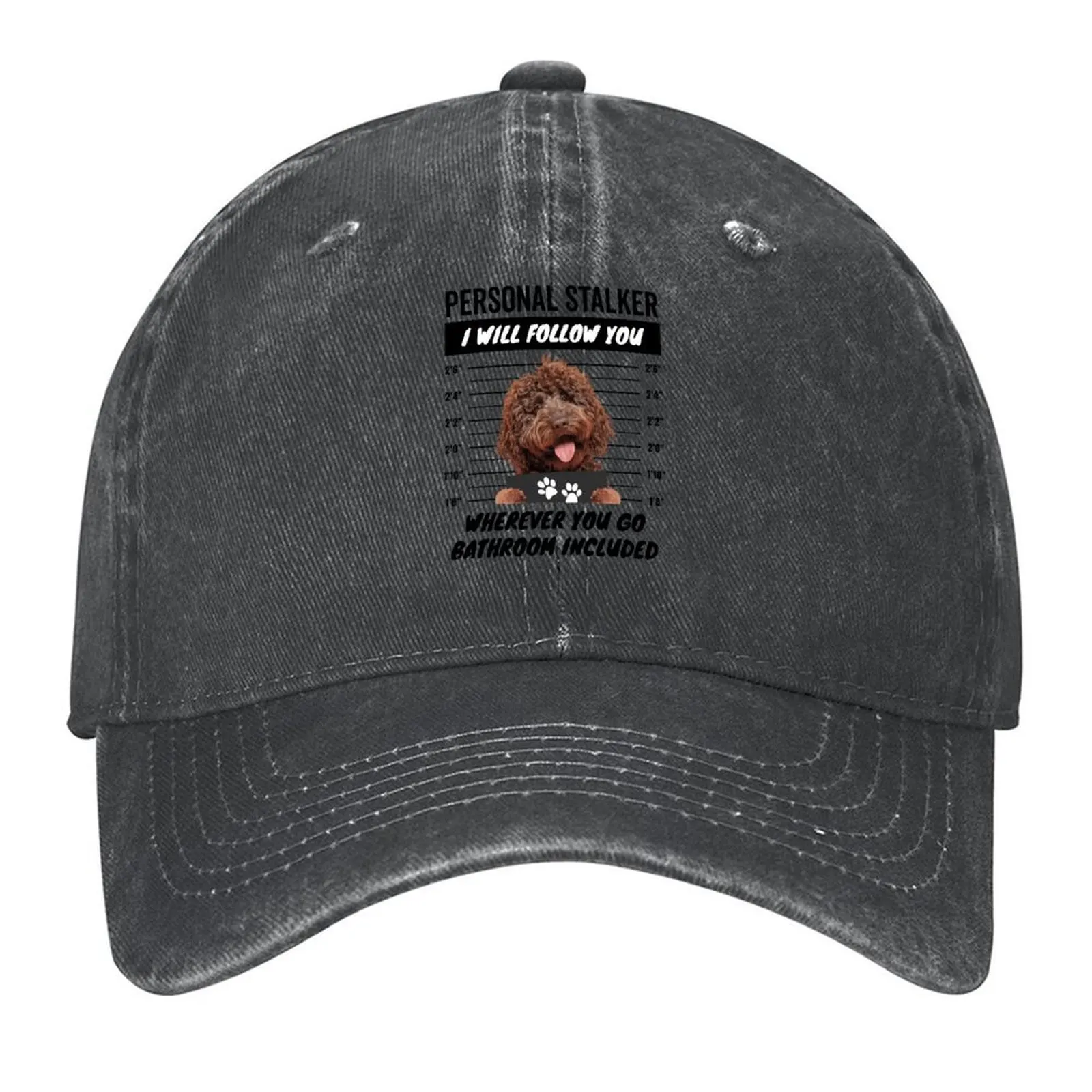 

Personal Stalker Dog – Brown Labradoodle Baseball Cap hiking hat sun hat derby hat Boy Child Women's