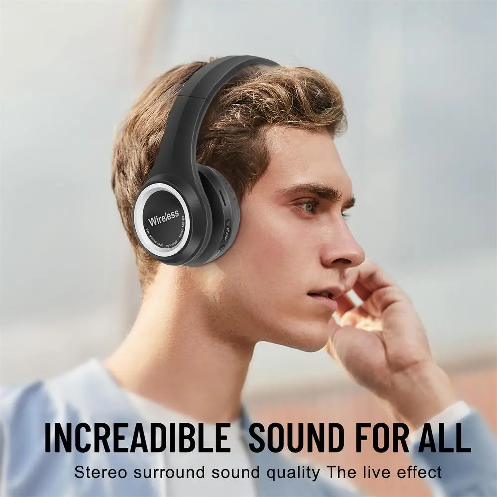 Akz-k83 Headset bluetooth-compatible Headset T Support Fm Tf Card Akz-k83 Wireless Headset Stereo Wireless Headset Stereo