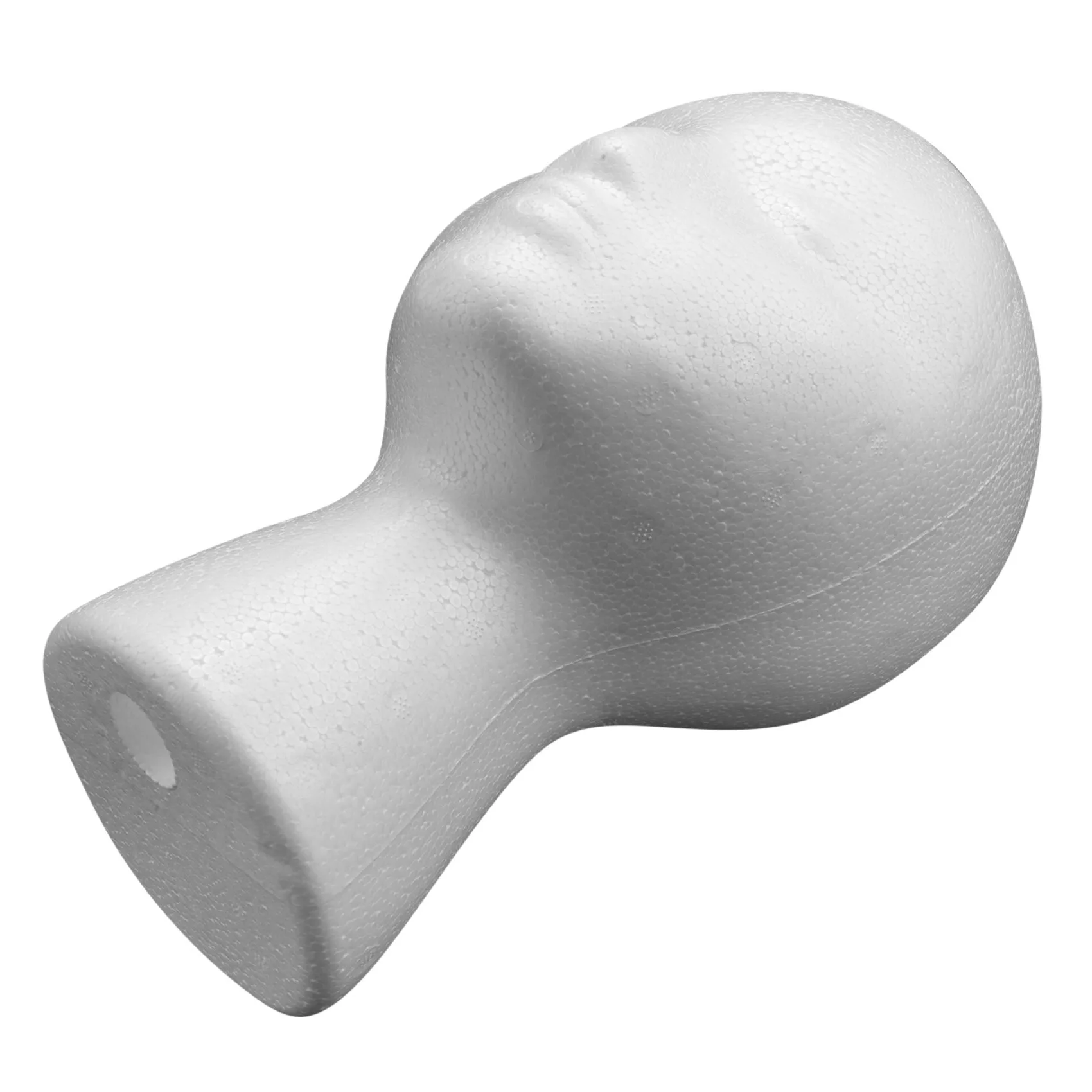 AD23- 27.5 X 52Cm Dummy / Mannequin Head Female Foam(Polystyrene) Exhibitor For Cap, Headphones, Hair Accessories And Wigs Woman