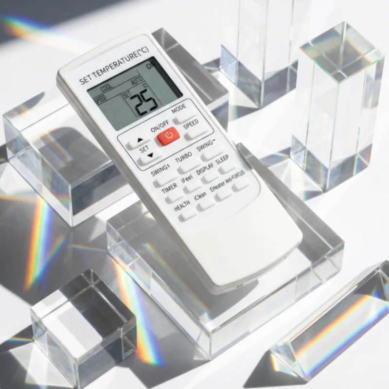 

Haoxi YKR-H/502E ESC-RC-725 AUX Remote Control for Home Use Compatible with Older Aukia Conditioners Single Piece