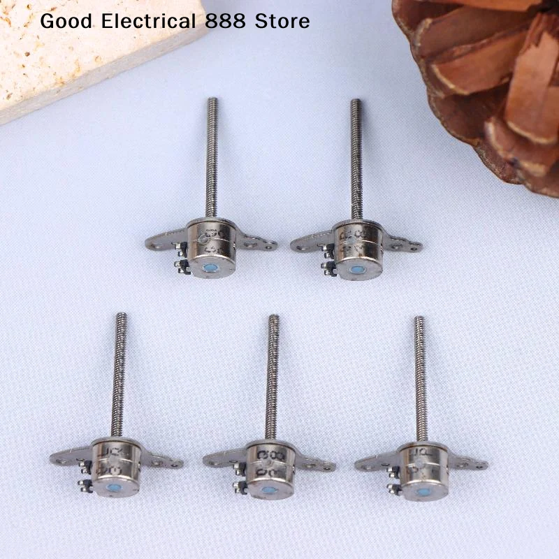 【GE】2/5/10 Peças Motor de Passo Micro de 6mm de Diâmetro com Eixo Longo, Motores de Passo de 2 Fases e 4 Fios Ajustáveis para Lente de Câmera