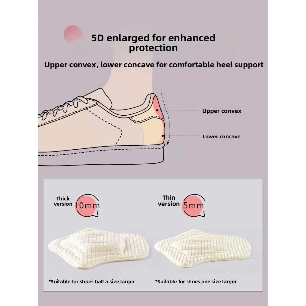 Men's Anti-Fall Off-Heel Stickers Leather Shoes Insoles Anti-Wear Comfortable Half Size Pad for Loafers Women's Footwear