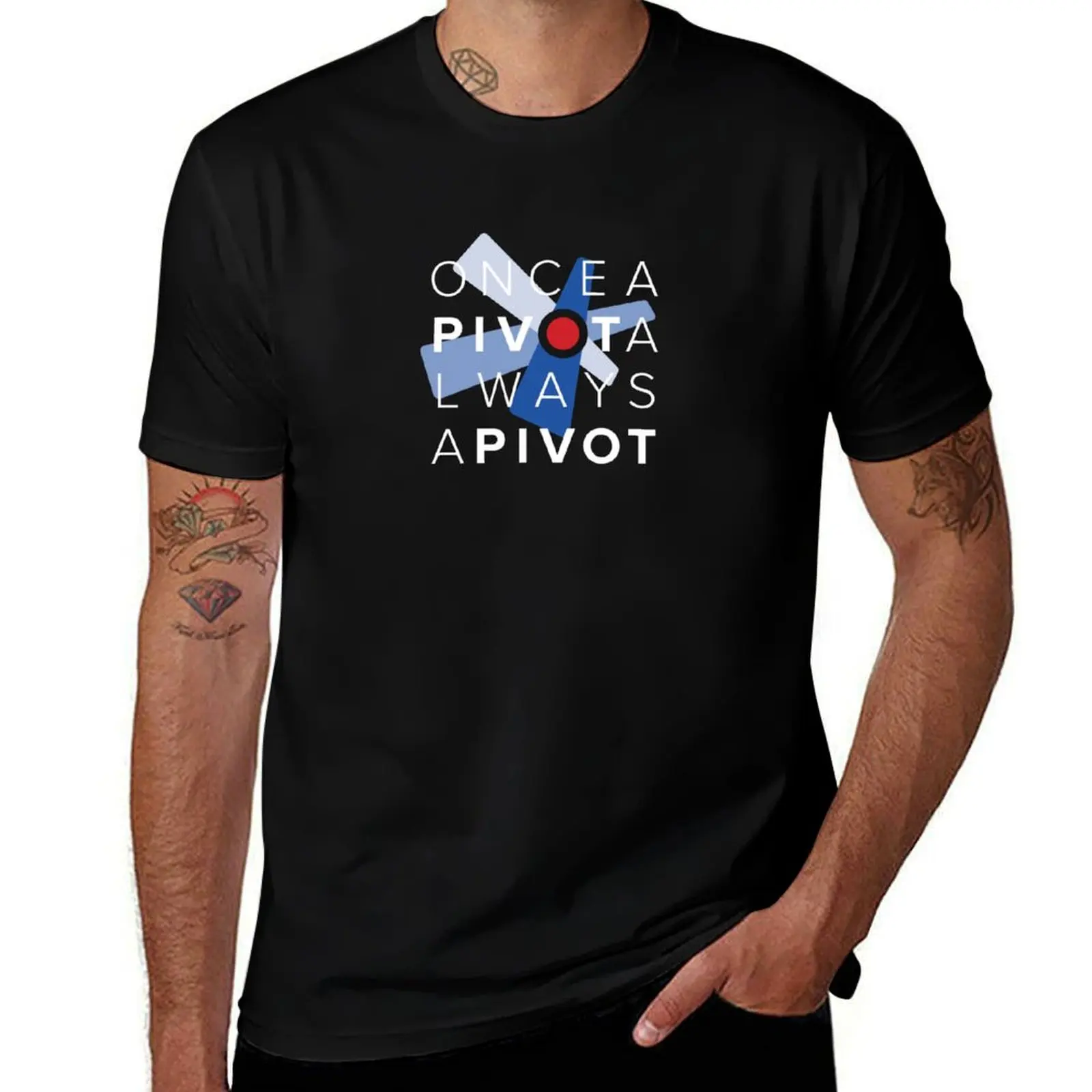 

Pivotal Labs Always A Pivot Block on Dark T-Shirt t shirts for man pack white t shirt man cotton T-Shirt
