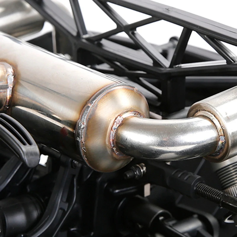 1 Set Suitable For F5/RF5 Stainless Steel Silent Double-Row Exhaust Pipe Modified Accessories 89088