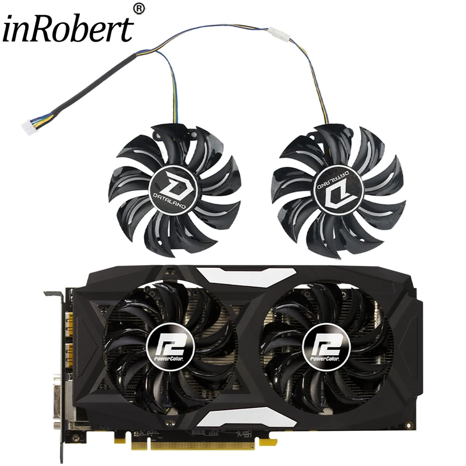 85mm 4PIN GPU Cooling Fan for PowerColor RX580