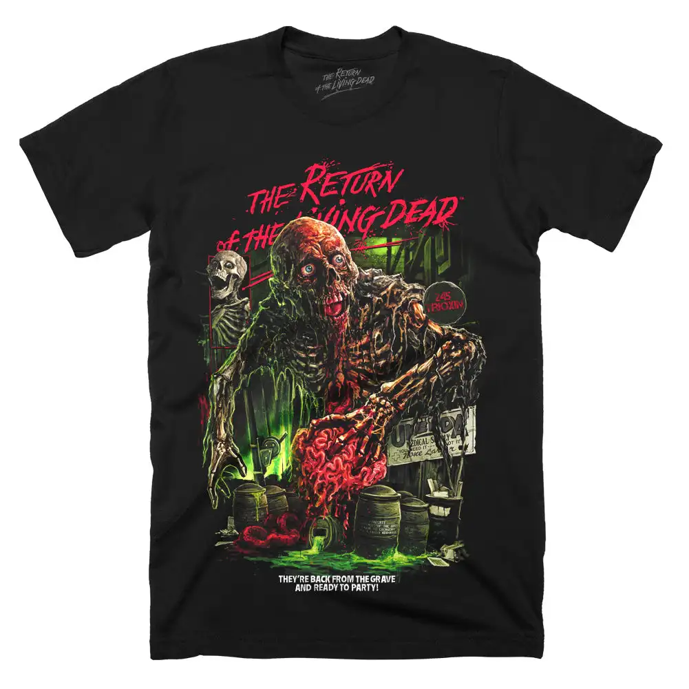 Return Of The Living Dead Brain Damage Unisex Tee - Zombie Horror Dark Humor Graphic Shirt