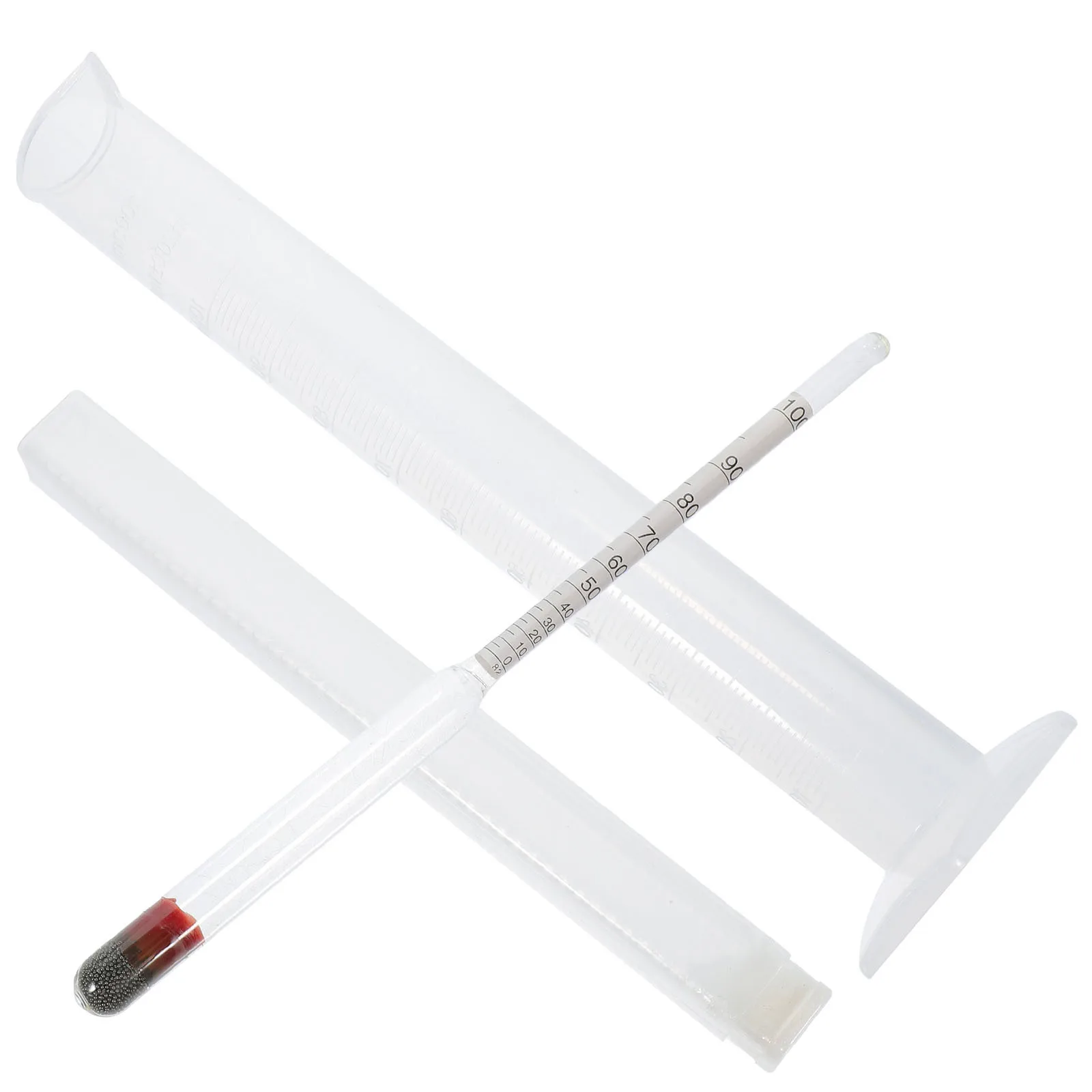 

1Set Triple Scale Alcohol Hydrometer Glass Plastic Accurate Tester for Home Brew Beer Wine Mead Fermentation Measuring Tool Wine
