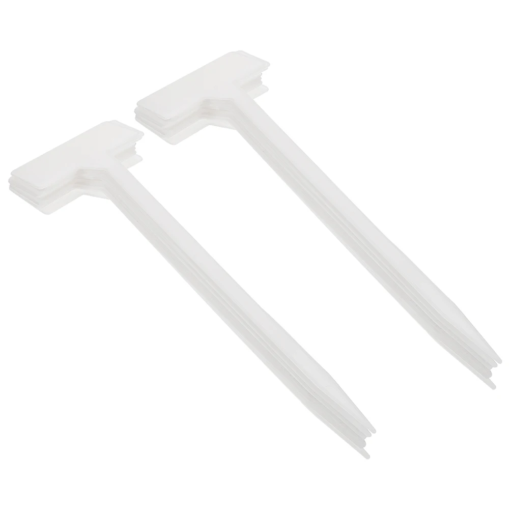

25 Pcs Garden Plant Labels Flower Markers Waterproof Plastic Nursery Tags for Labeling Plants Trees White Color