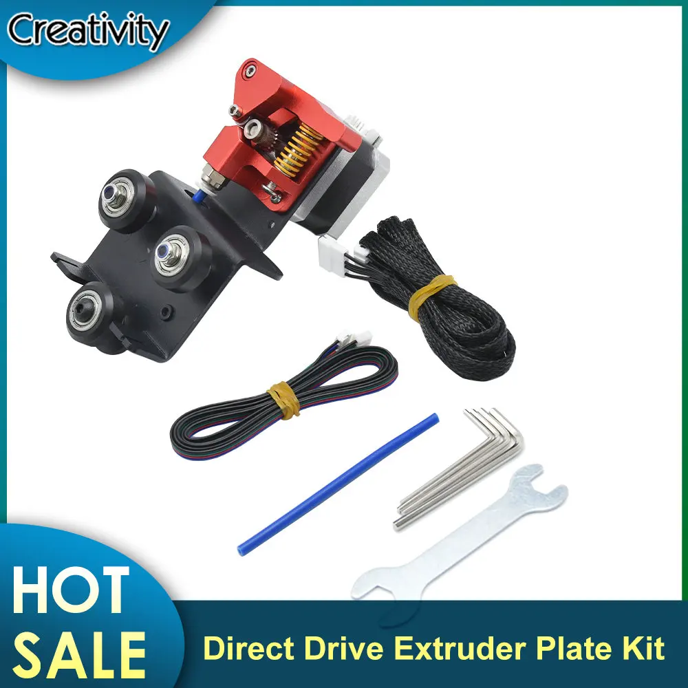 

Upgrade Ender 3 CR 10 Dual Gear Direct Drive Extruder Plate Kit Easy Print Flexible Filament for Ender-3 Ender 3 Pro CR10/10S