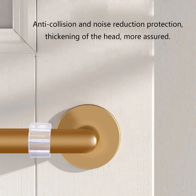 10 peças batentes de porta pvc maçaneta da porta buffer proteção de parede maçaneta pára-choques móveis protegidos crash pads anéis à prova de choque