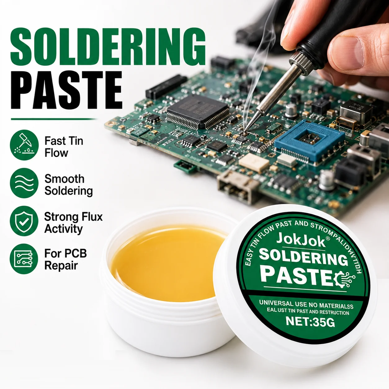 Tools For Electronic Workshop - Soldeerpasta Rosin Flux 30g/100g Zuurvrije Lasflux