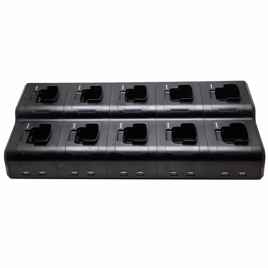 Multi-channel ten-line charger for walkie-talkie, suitable for SL2M/SL2M walkie-talkie