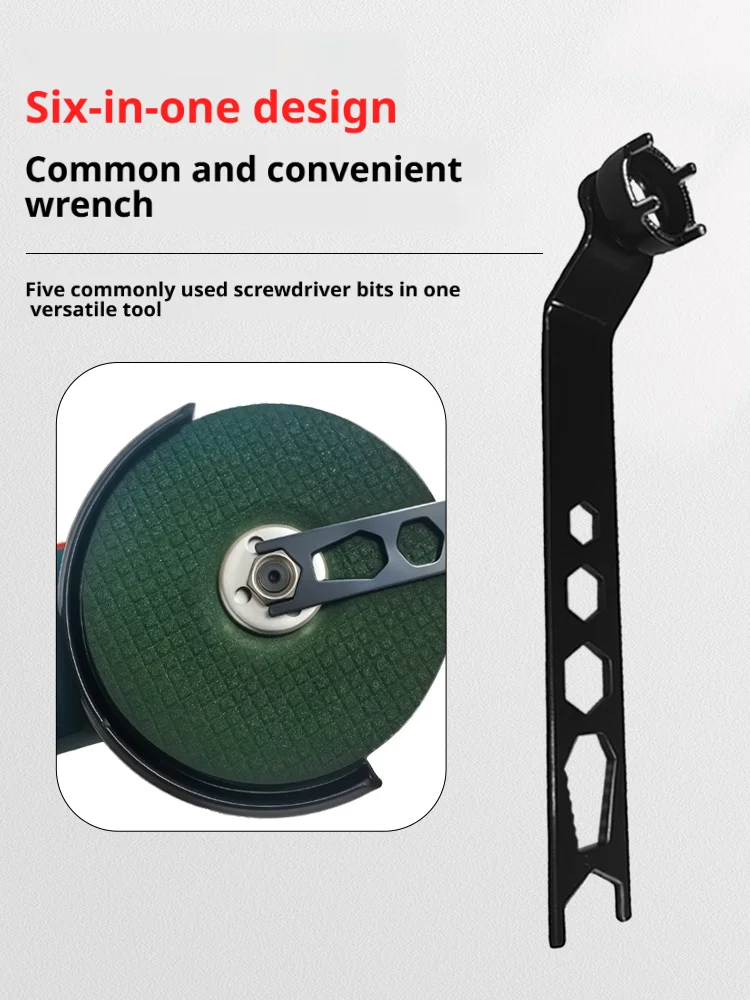 1PC black angle grinder socket four jaw wrench grinder adjustment accessory manual disassembly tool