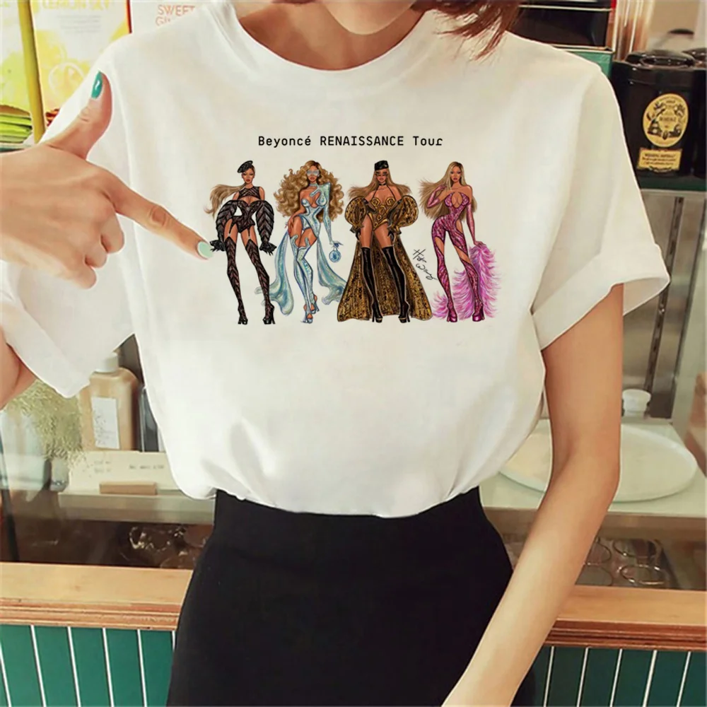 Beyonce Renaissance Tee women Japanese designer funny tshirt female comic y2k harajuku clothing