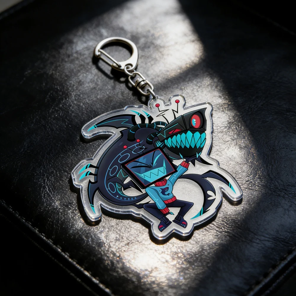 

Cute Anime Characters Vox Keychain Accessories Bag Charms Women Girls Acrylic Keyrings