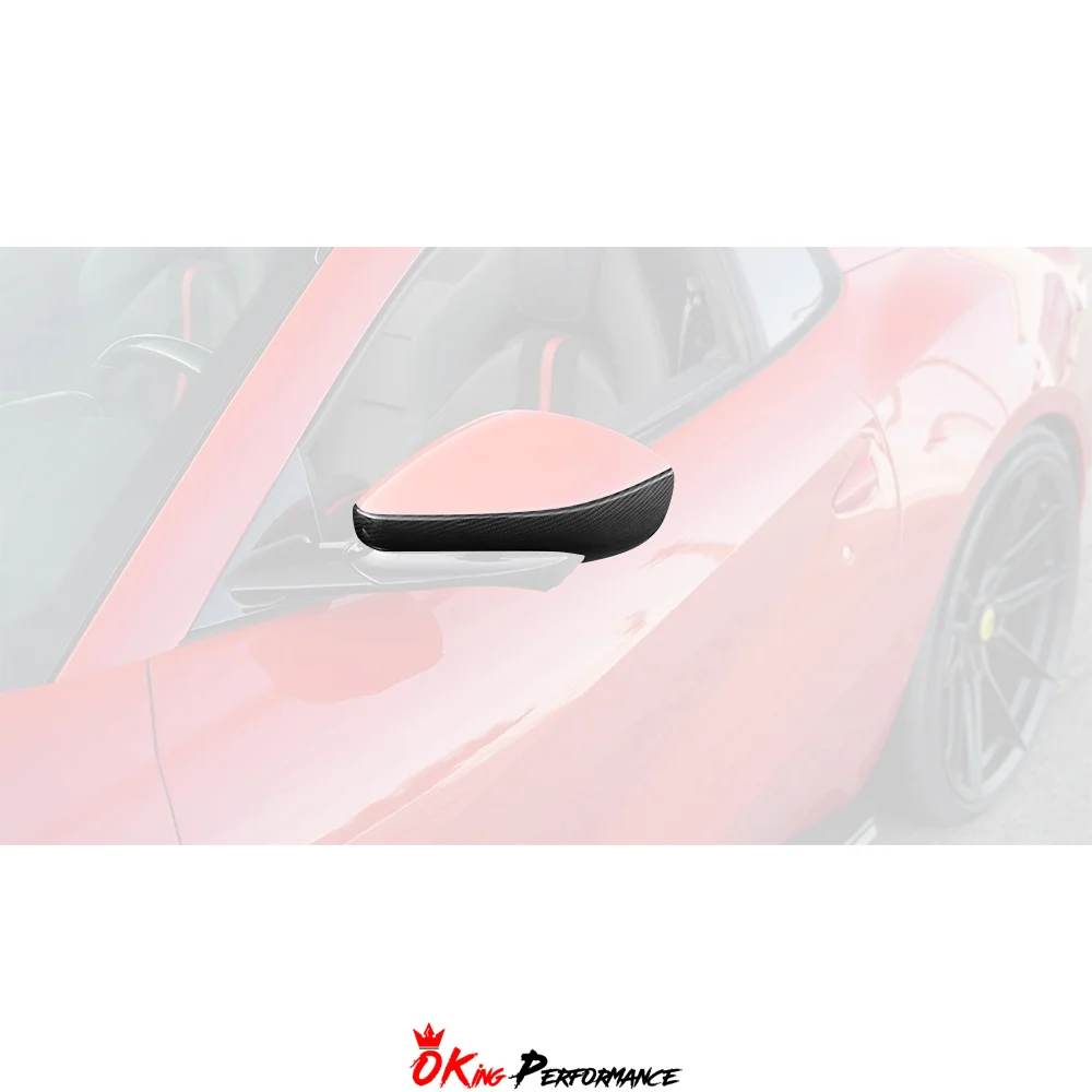 

NOV Style Dry Carbon Fiber Side Mirror Cover for Ferrari 812 Superfast GTS 2017-2023
