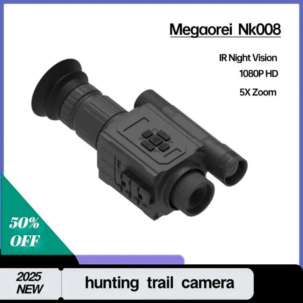 

​​​​2025 Megaorei NK008 Tactical Night Hunting Camera - 5X Zoom, 850/940nm, 4 Lenses, HD, 20mm Rail​​ (127 Chars)