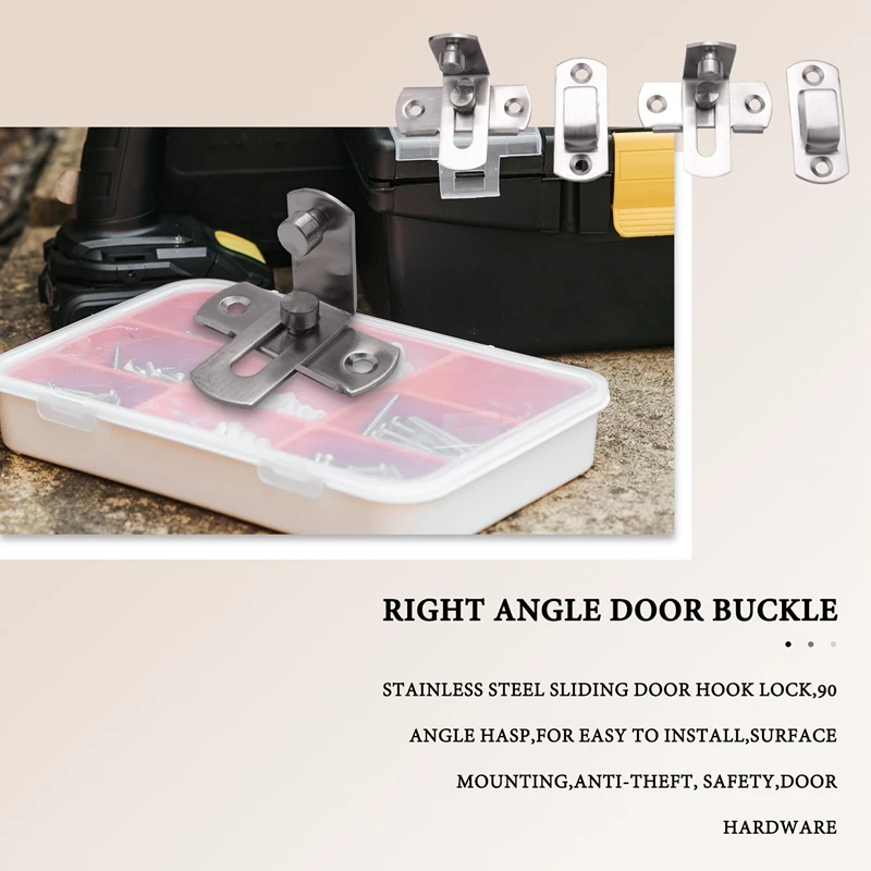 2 pz 90 gradi ad angolo retto porta chiavistello piegatura chiusura a scatto fibbia bullone serratura scorrevole bullone a botte per porte e finestre