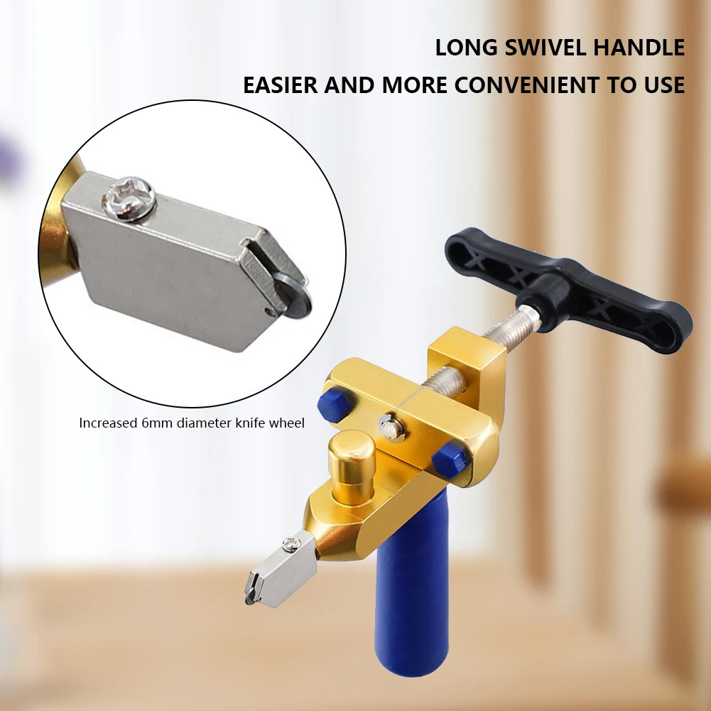 Coupeur de céramique de verre de tuile 2 en 1 avec la roue de couteau, machine manuelle de coupe de verre de tuile, kit d'outils de coupe, ouvreur, disjoncteur, outils à main
