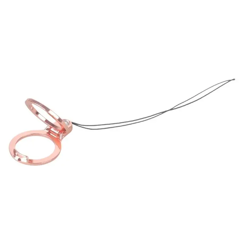 R53C Portable Phone Rings Stand with Short Lanyard Accessory for Daily