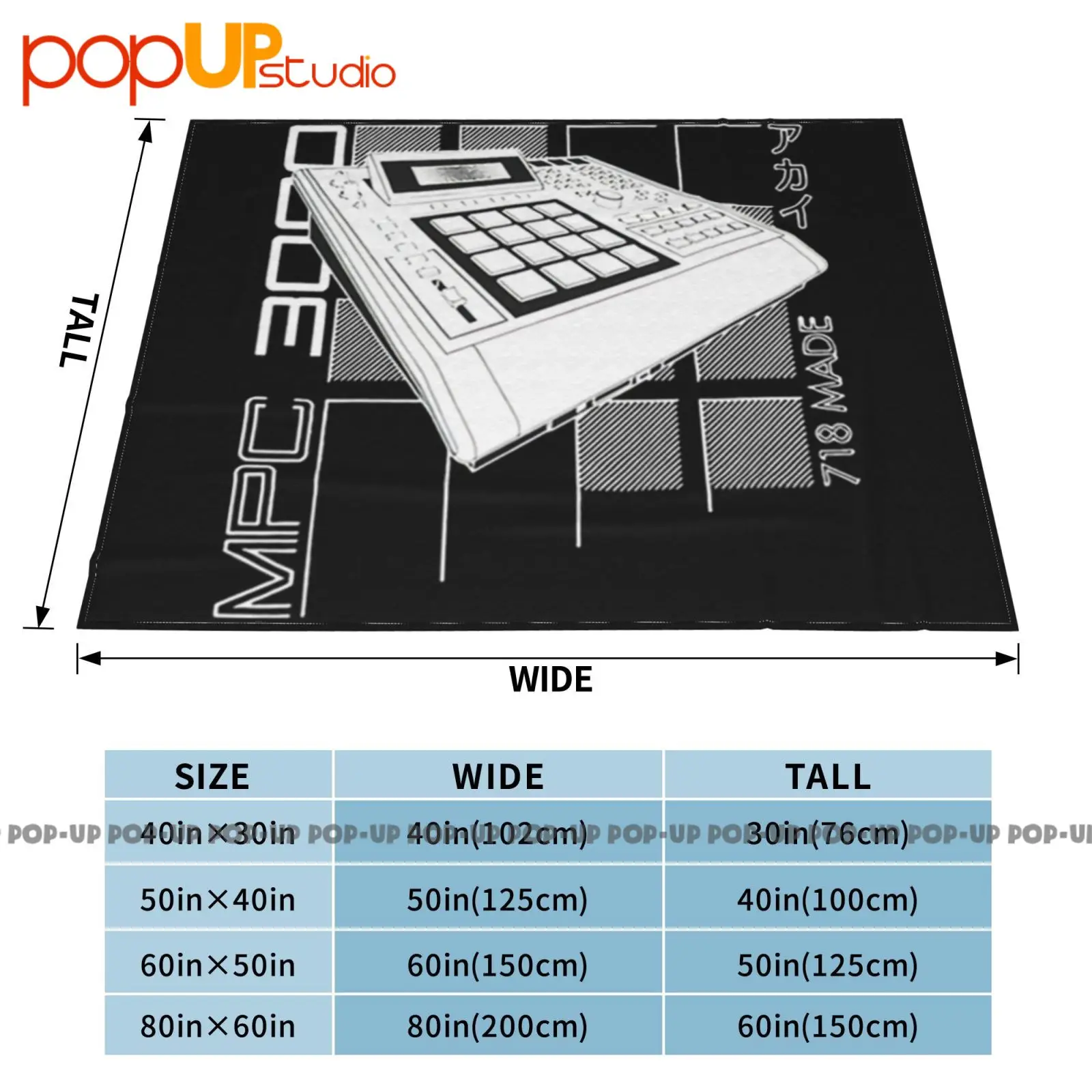 Akai Mpc Drum Sampler Beat Maker بطانية فائقة النعومة لحاف غطاء أريكة شتوي أغطية سرير