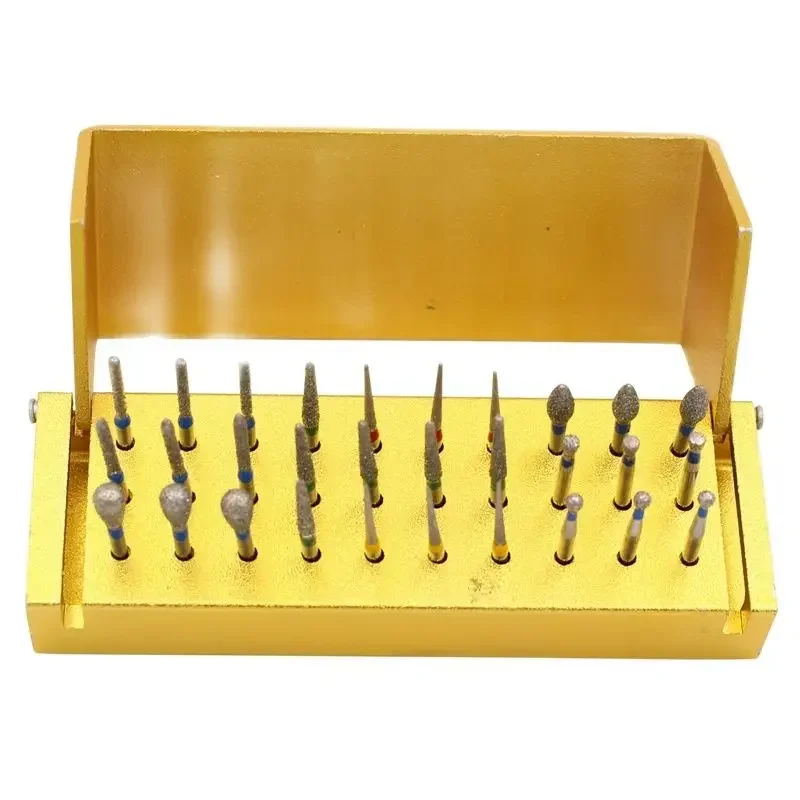 30pcs/set Dental Diamond Burs Drill For High Speed Handpiece Turbine Dentist Drill Dental Lab Tools Instrument Dental Supplies