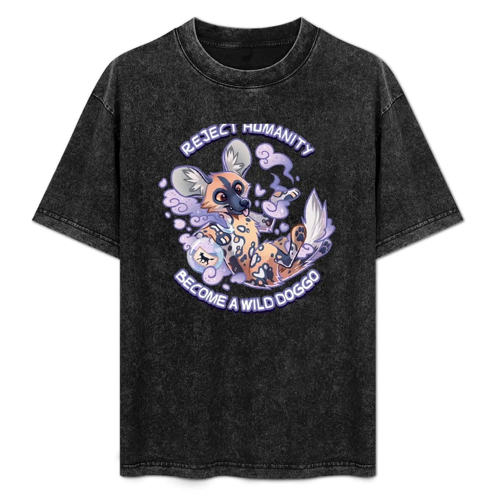Rechaza la humanidad, ¡Conviértete en un PERRO PINTADO SALVÁRABIDO! Camiseta Lycaon Silver Potion, camiseta informal navideña