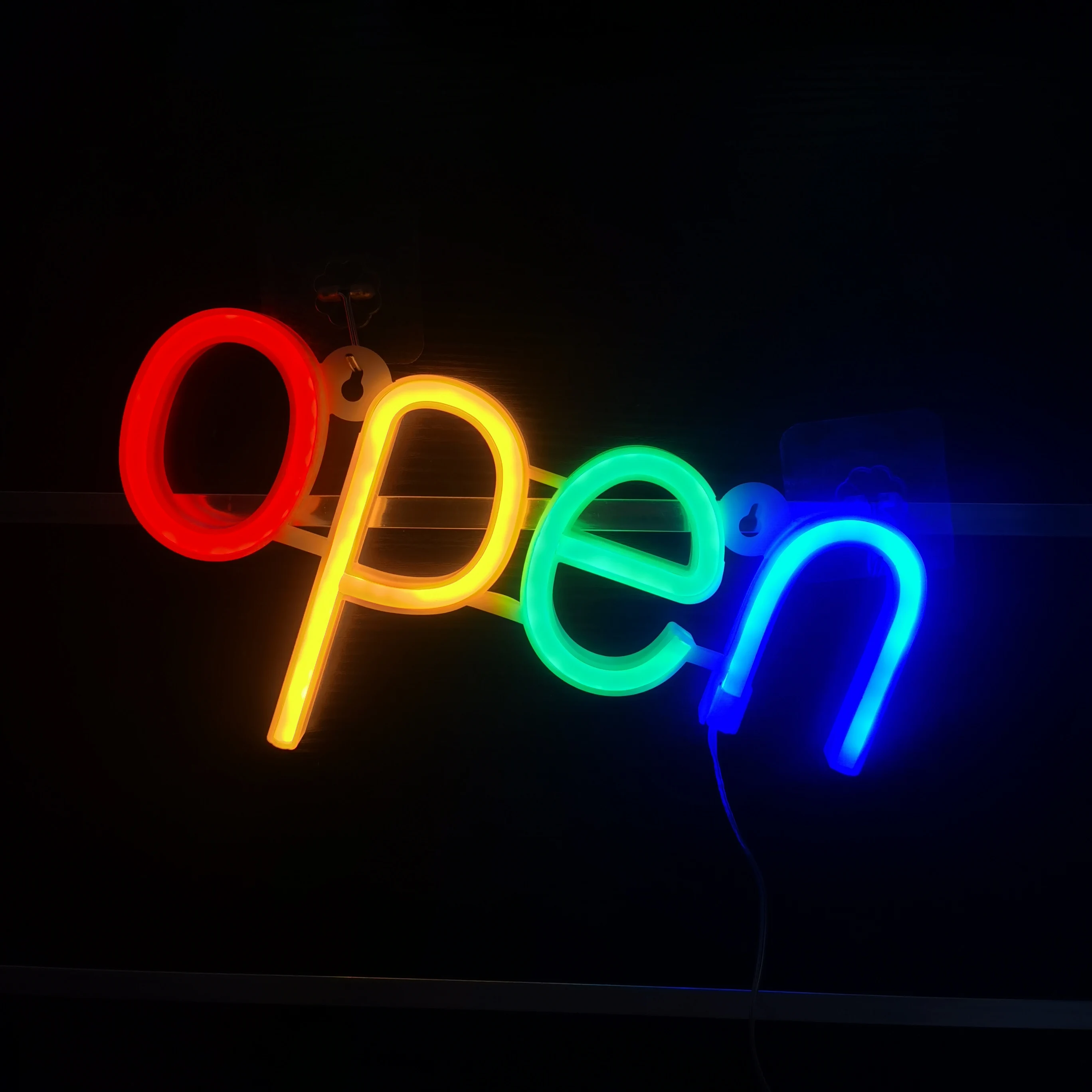 OPEN neon lights, artistic LED commercial lights, USB/battery powered, holiday parties, weddings, bars, cafes, game rooms