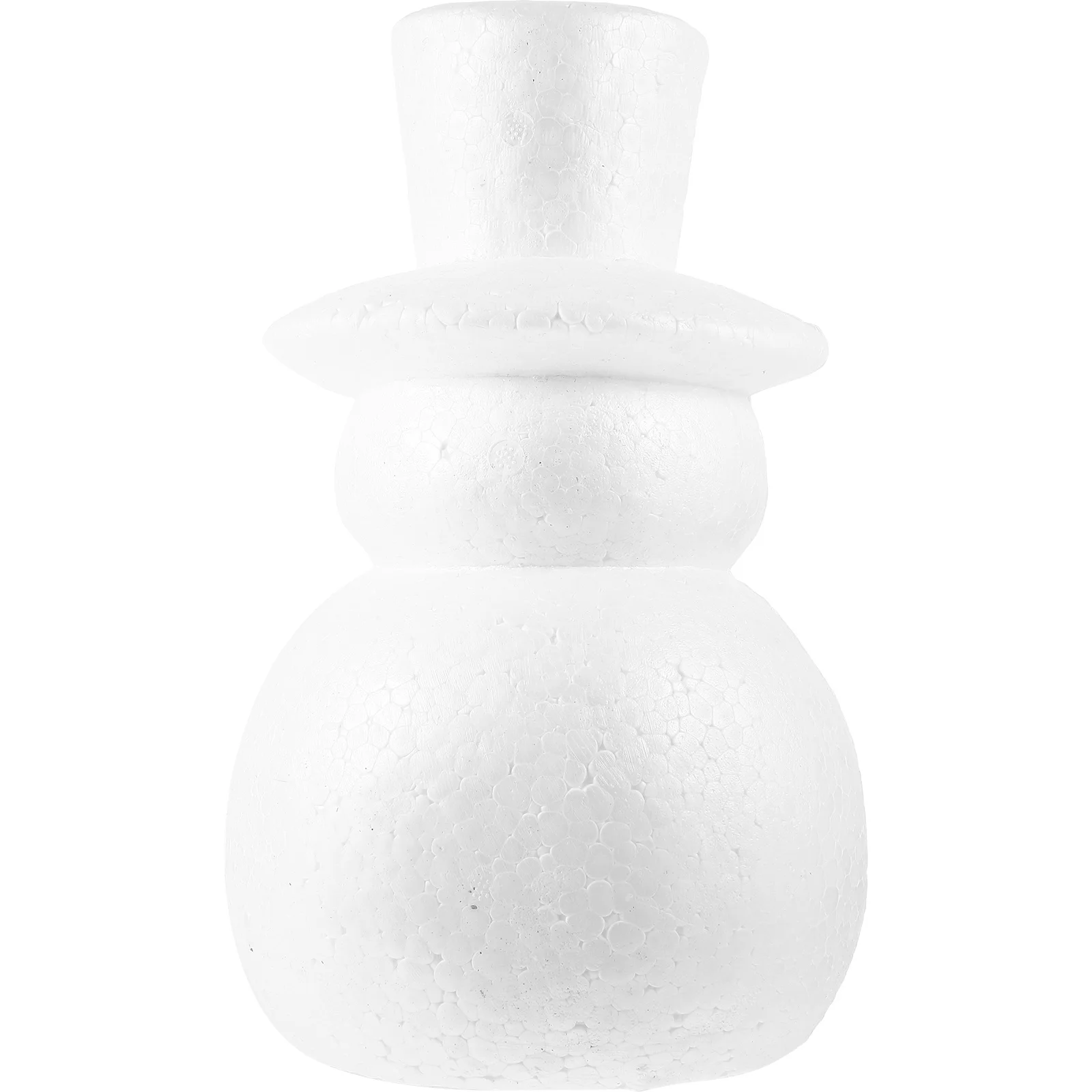 1pc Christmas Polystyrene Snowman Diy Ornament Smooth Foam Craft For Holiday Decor Xmas Party Decoration Supplies Handicraft