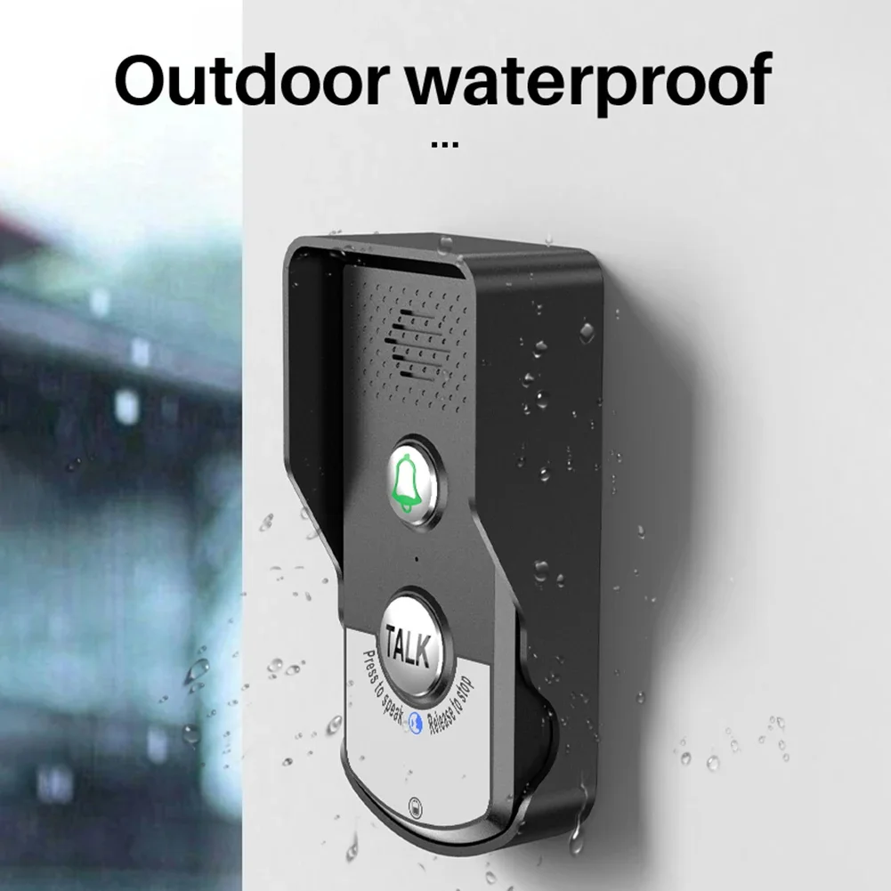 2 Way Voice Intercom ABS Wireless Intercomunicador Doorbell System Unit for Home Hospital Hotel Call Door Chime