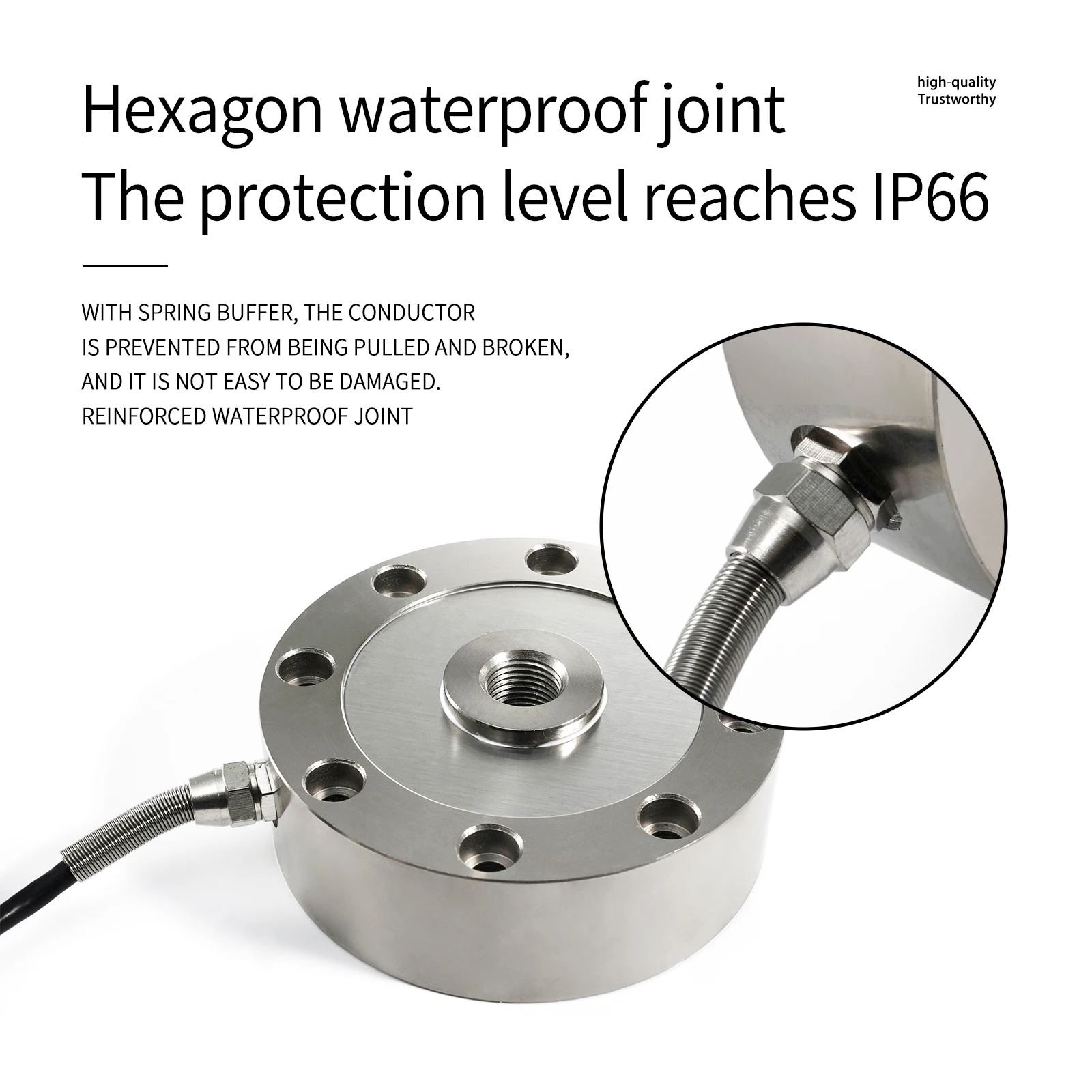 Load Cell Sensors Tension and Pressure Force Weight Sensor Spoke Type Range 50KG/100KG/200KG/300KG/500KG/1T/2T for Scale Test