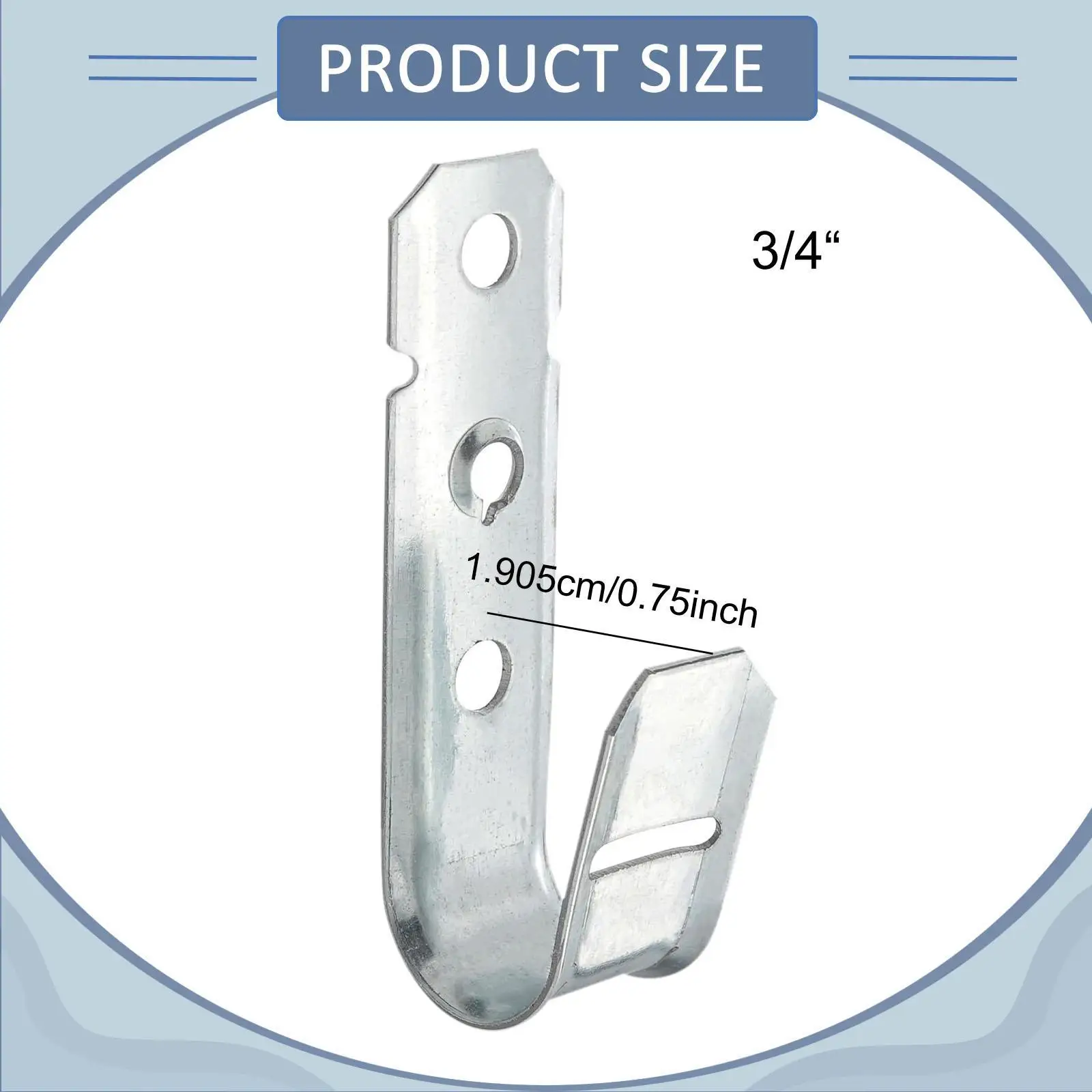 

Durable Galvanized Steel Cable and Wire Support J Hook Hangers for Cable Management and Storage