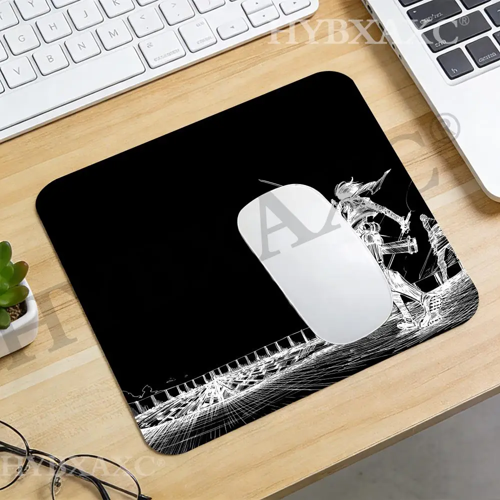 

HYBXAXC Aesthetic Black White Survey Corps Large Gaming Desk Mat, Non-Slip Rubber Base for Office, Anime Aesthetic Desk Decor