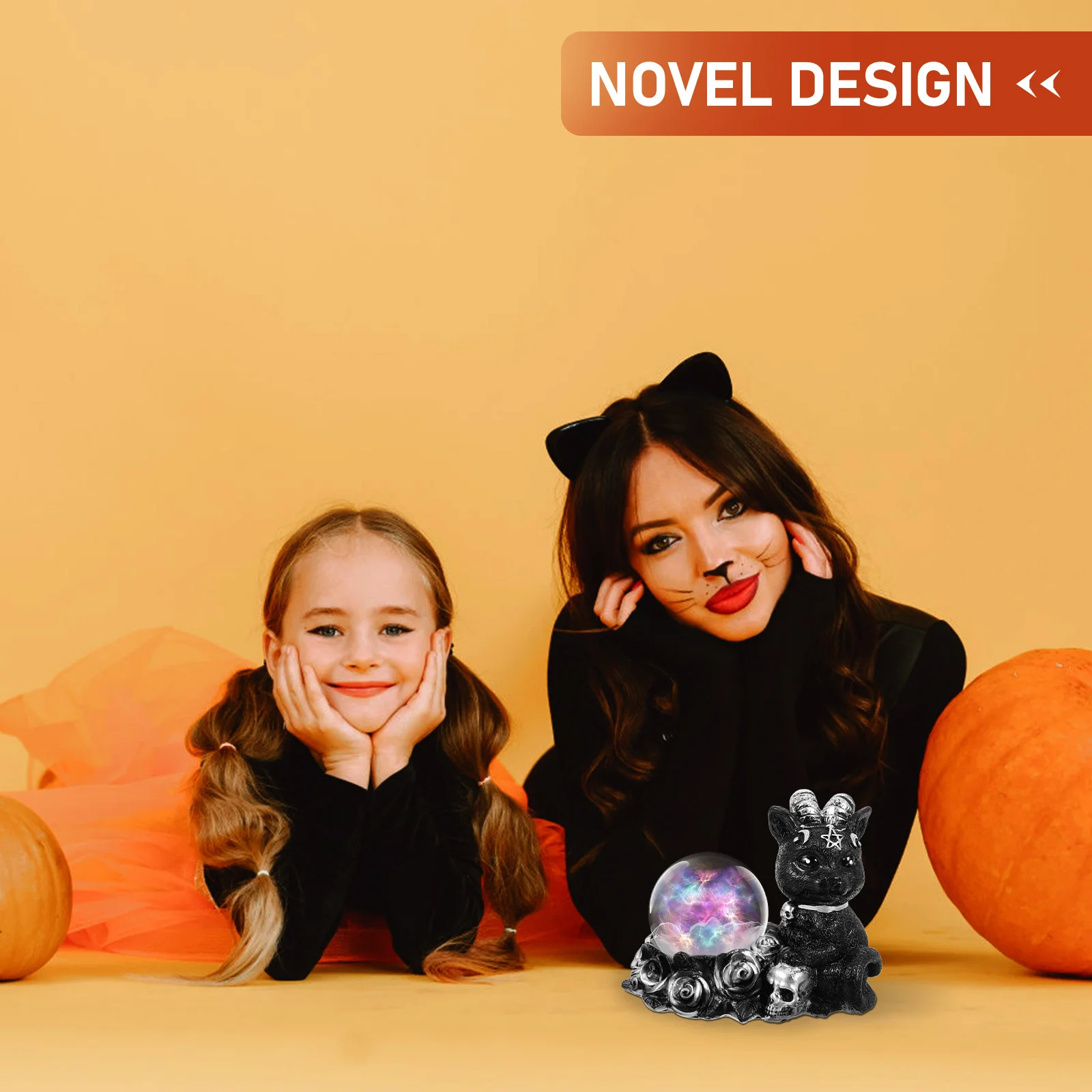 

Crystal Ball Holder Vintage Style Resin Stand for Desktop Decoration Home Office Halloween Party Decorative Sphere Display Base