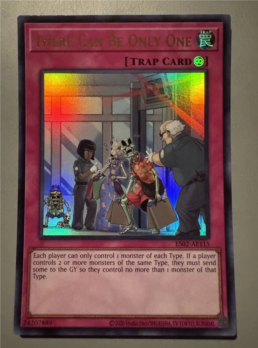 Yugioh KONAMI Duel Monsters ES02-AE115 There Can Be Only One Ultra Rare Asian English Official Collection Mint Card