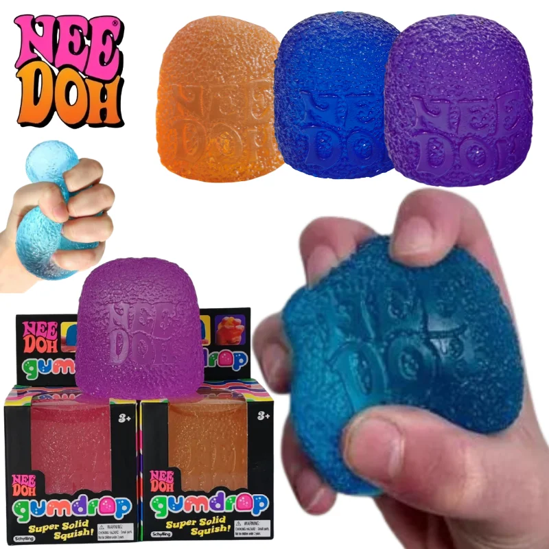 

Schylling Mini Candy NeeDoh Gumdrop Soft Sensory Fidget Toy Stress Relief Squeeze Ball Blind Box Gift