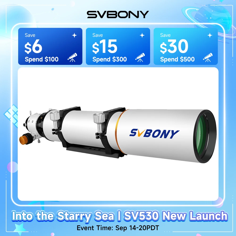 Svbony SV503 Astro Telescope 70/80/102ED Extra Low Dispersion Achromatic Refractor OTA For Exceptional Viewing Astrophotography