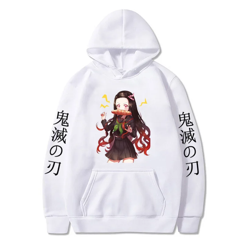 Anime Character Demon Slayer Impression Women's Clothing Fashion Sports Streetwear Casual Hoodie